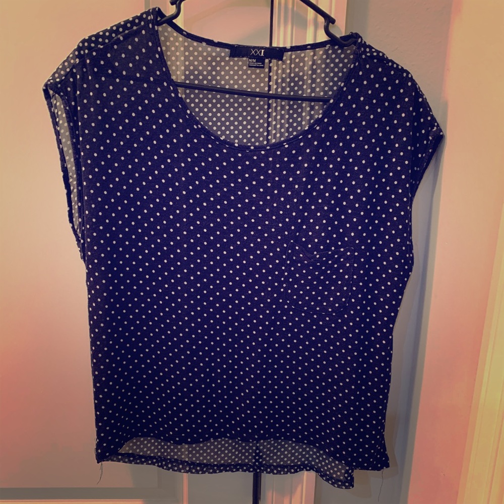 Navy blouse